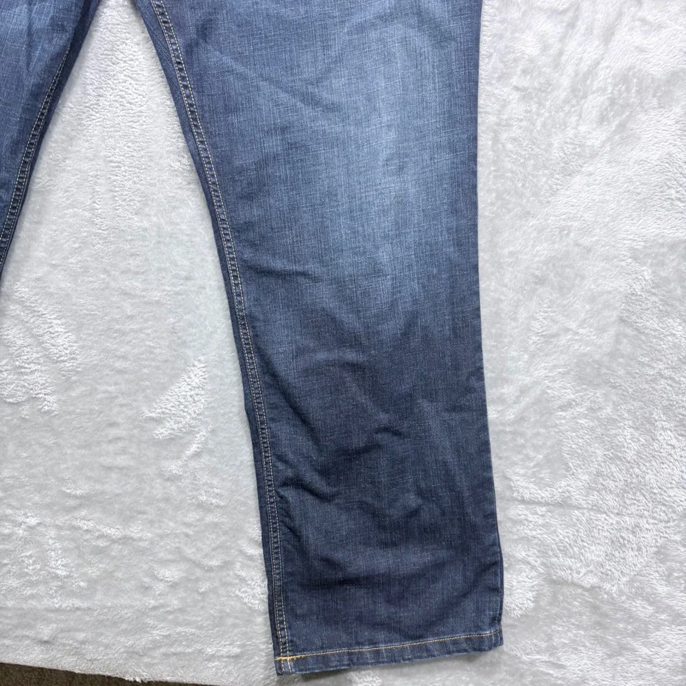 5.11 Tactical Defender-Flex Jeans Mens 44x32 Dark Blue Straight Leg Denim Pants